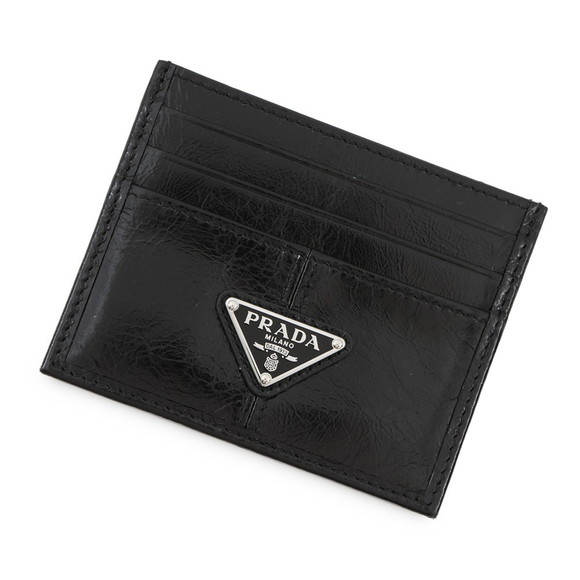 PRADA Black Leather Card Holder - Picture 1 of 9